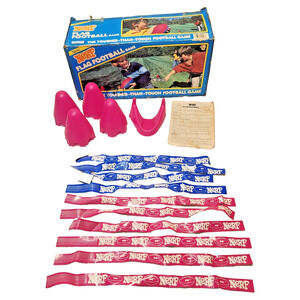 Vintage NERF 1988 Flag Football Parker Brothers Blue w/ Box Instructions No Ball